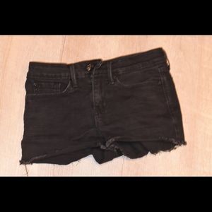 Black Denim Shorts